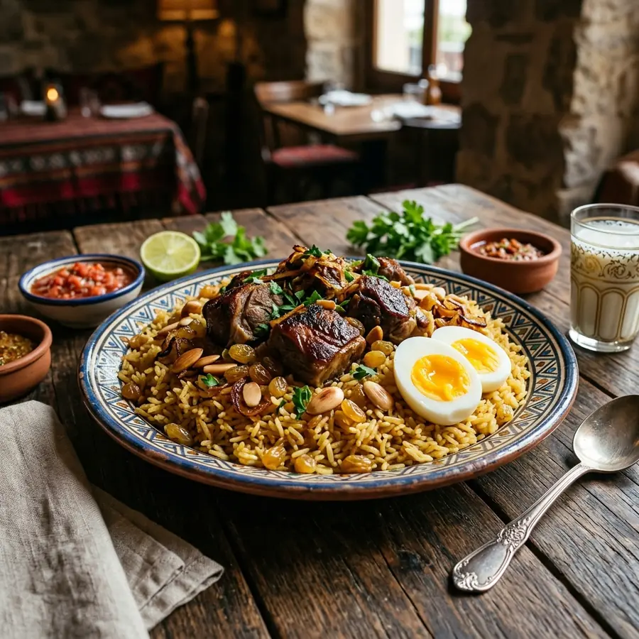 كبسة لحم نجدية